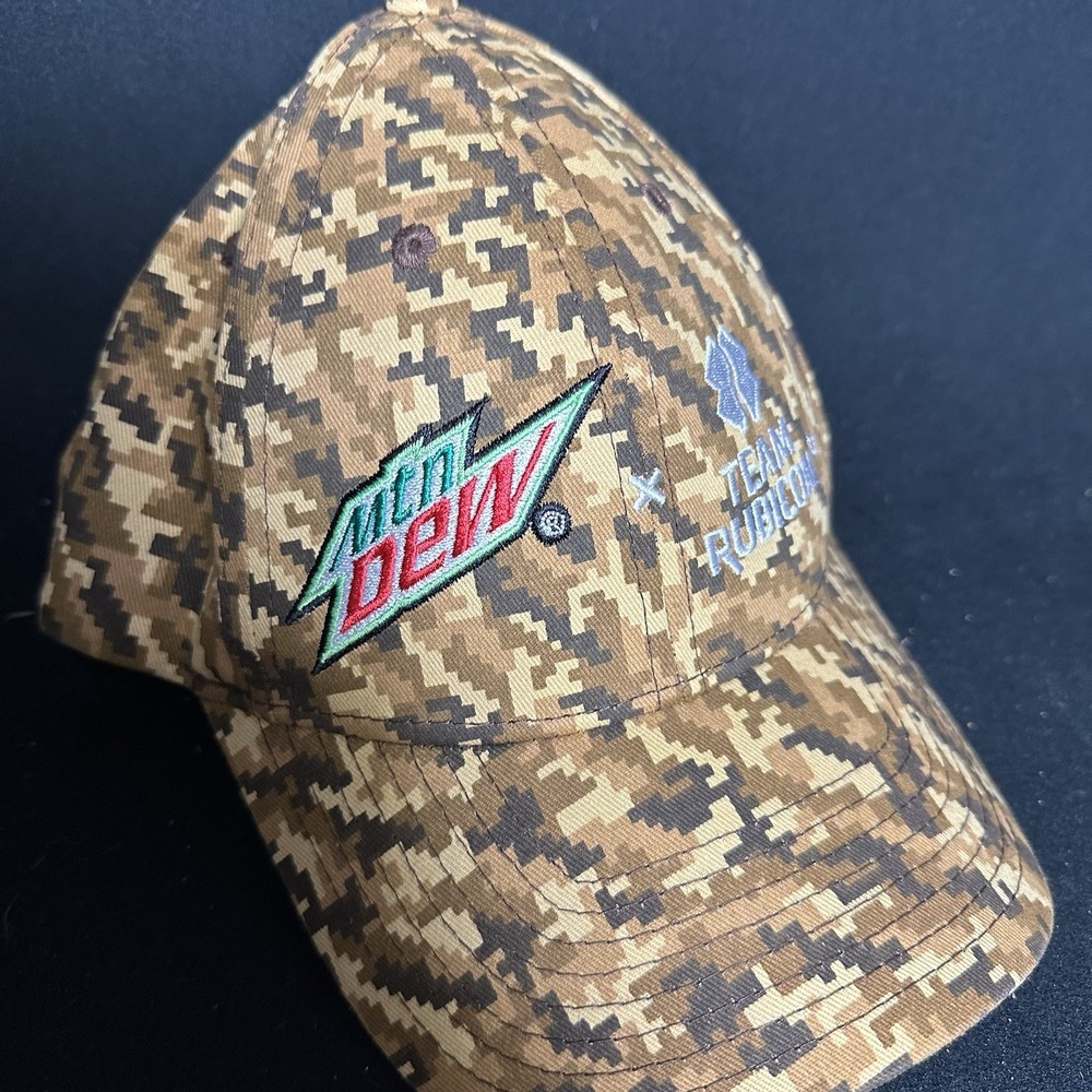 Mountain Dew X Team Rubicon Camouflage Acme Hat Baseball Cap Limited Edition